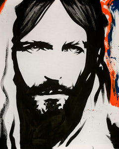 Christ Eyes 30" x 36" Hand Painted Original Artwork